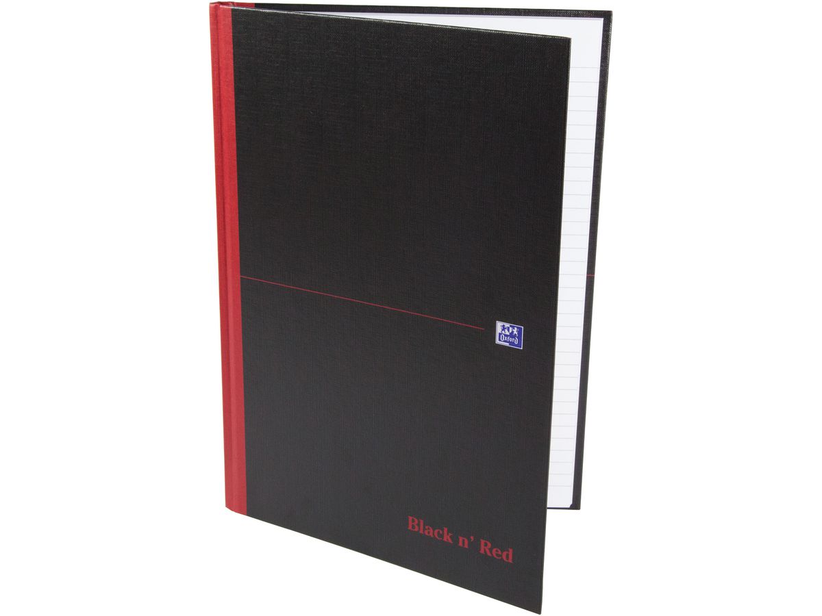OXFORD Buch Black 'n Red A4 400047607 quadrettato, 90g 96 fogli (5904017027669)