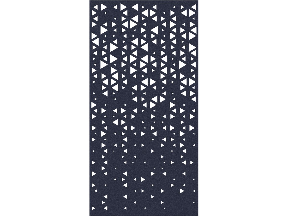 SUONO Divisorio XL 120x240x1.2cm 1211.X12.4703 CURTAIN, TRIANGLE, blu 2 pezzi (7640439763607)