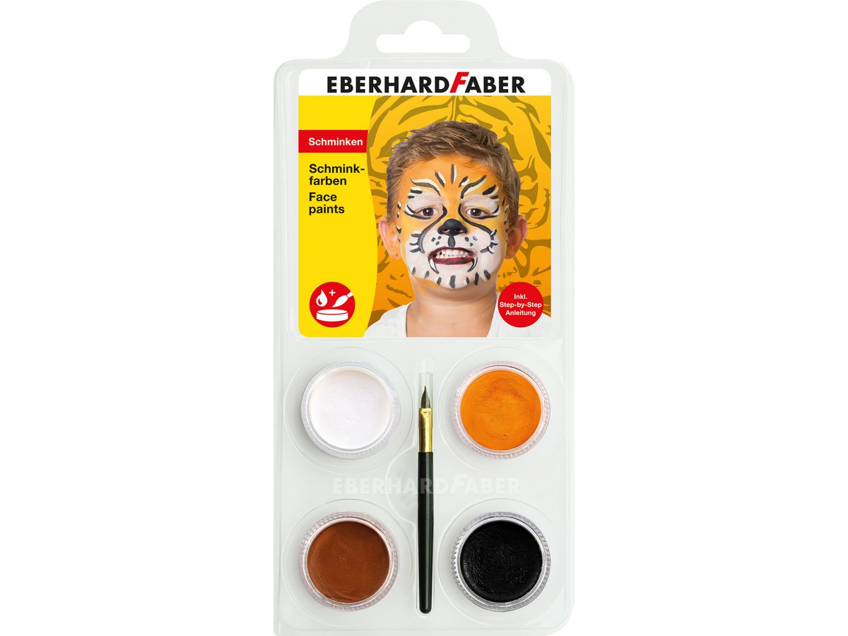 EBERHARD FABER Schminkset Tiger 579025 inkl. Pinsel (4087205790253)