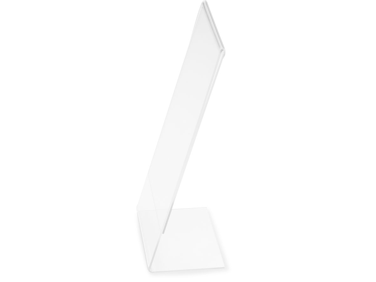 MAGNETOPLAN Tischaufsteller Acryl DIN lang 43101 schräg, hoch (6927985551713)