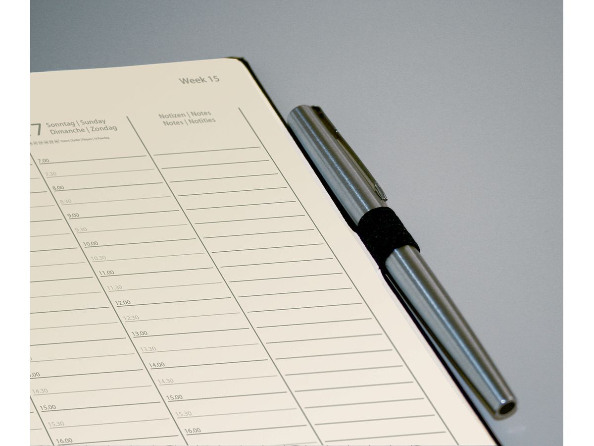 CONCEPTUM Wochenkalender 2026 C2619 1W/2S schwarz 14.8x21.3cm (4004360773204)