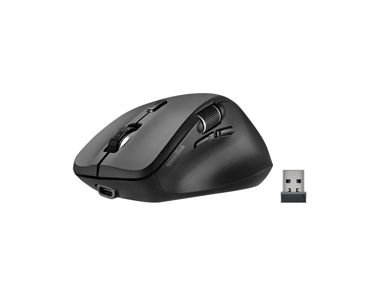 SPEEDLINK LIBERA Rechargeable Mouse SL-630021-RRBK Wireless,BT,Silent,Black (4027301750973)
