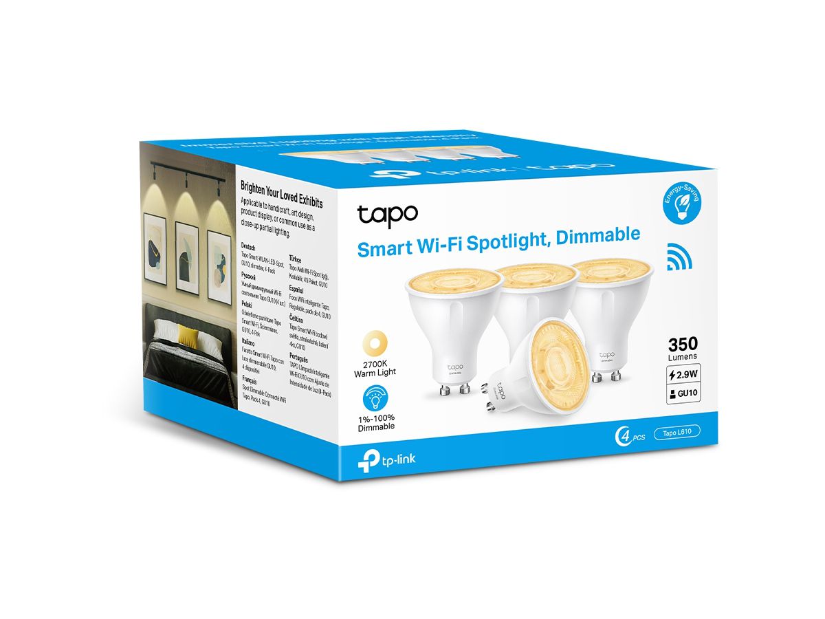 TP-LINK TapoL610(4-pack) Tapo L610(4-pack) Smart WiFi Spotlight Dimmable (4897098685754)