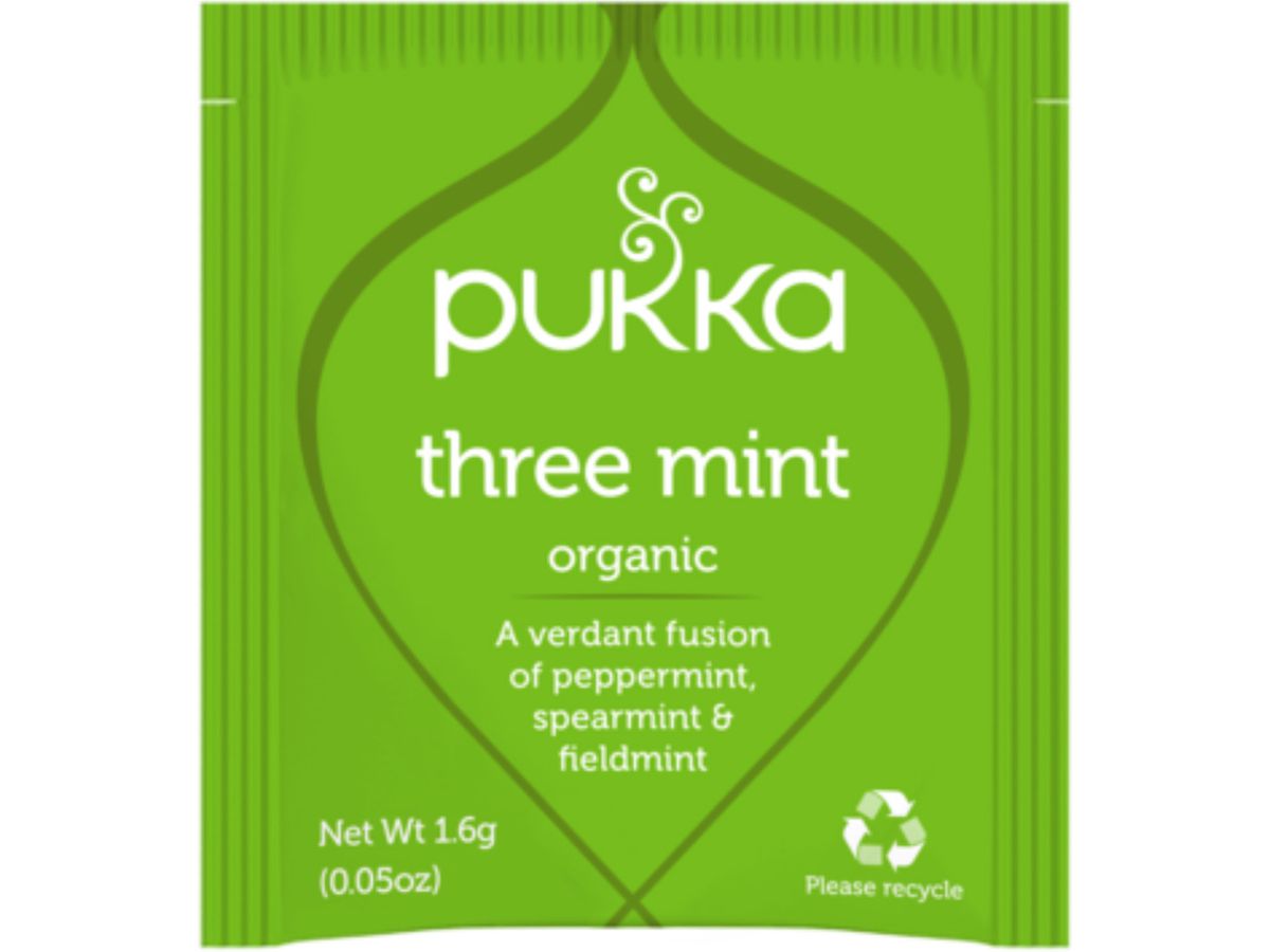 PUKKA Three Mint 4091016 Tè alle erbe bio 20 sacchi (5060229013750)