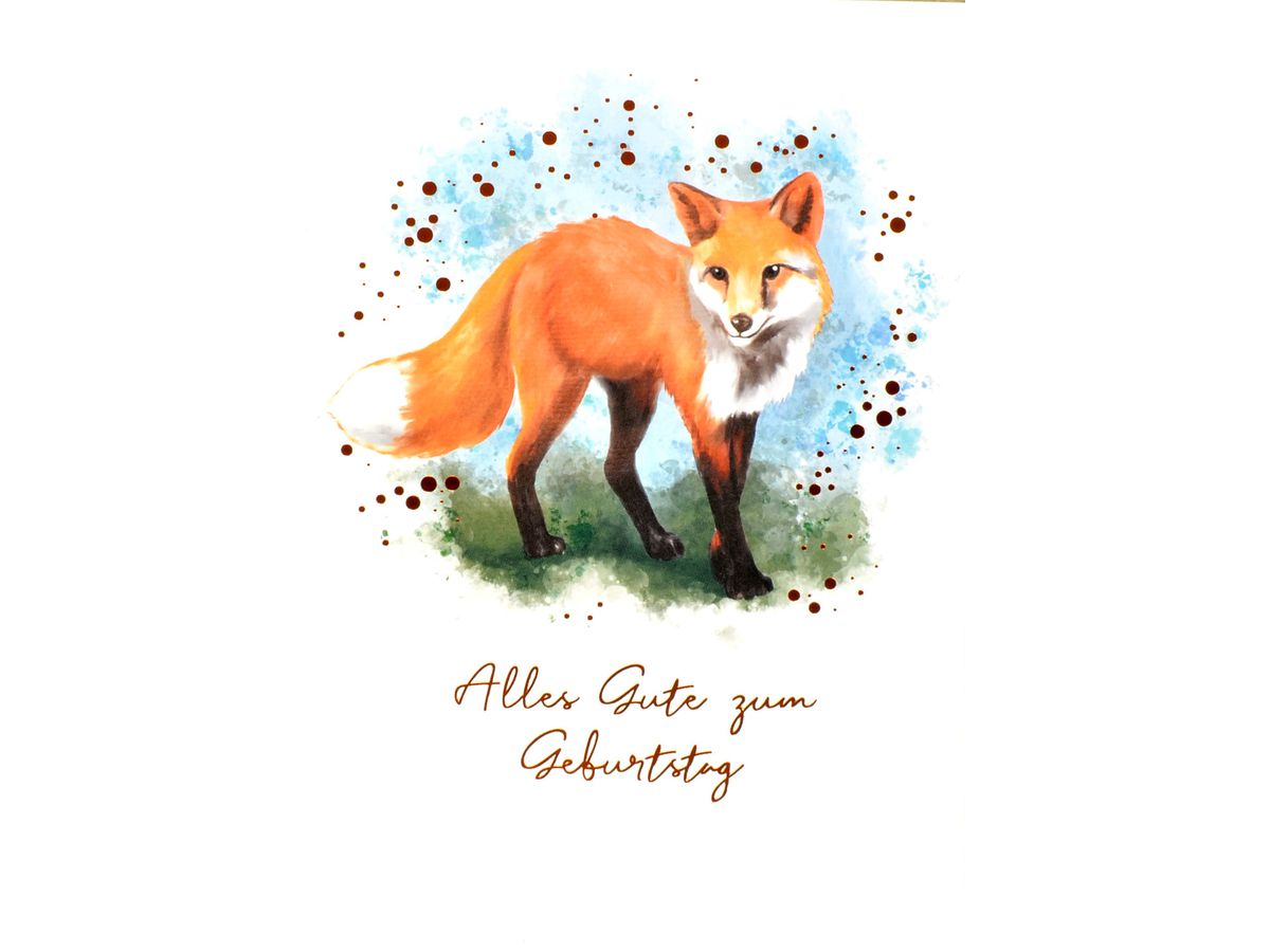 ABC Biglietto d'auguri volpe 1120004600 B6 ()