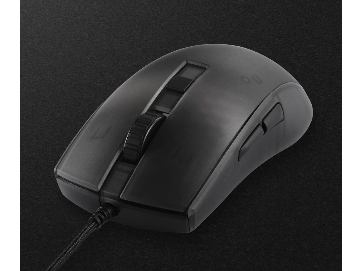 DELTACO Ultralight Gaming Mouse,RGB GAM-144 Semi-Transparent,DM310,Black (7333048058591)