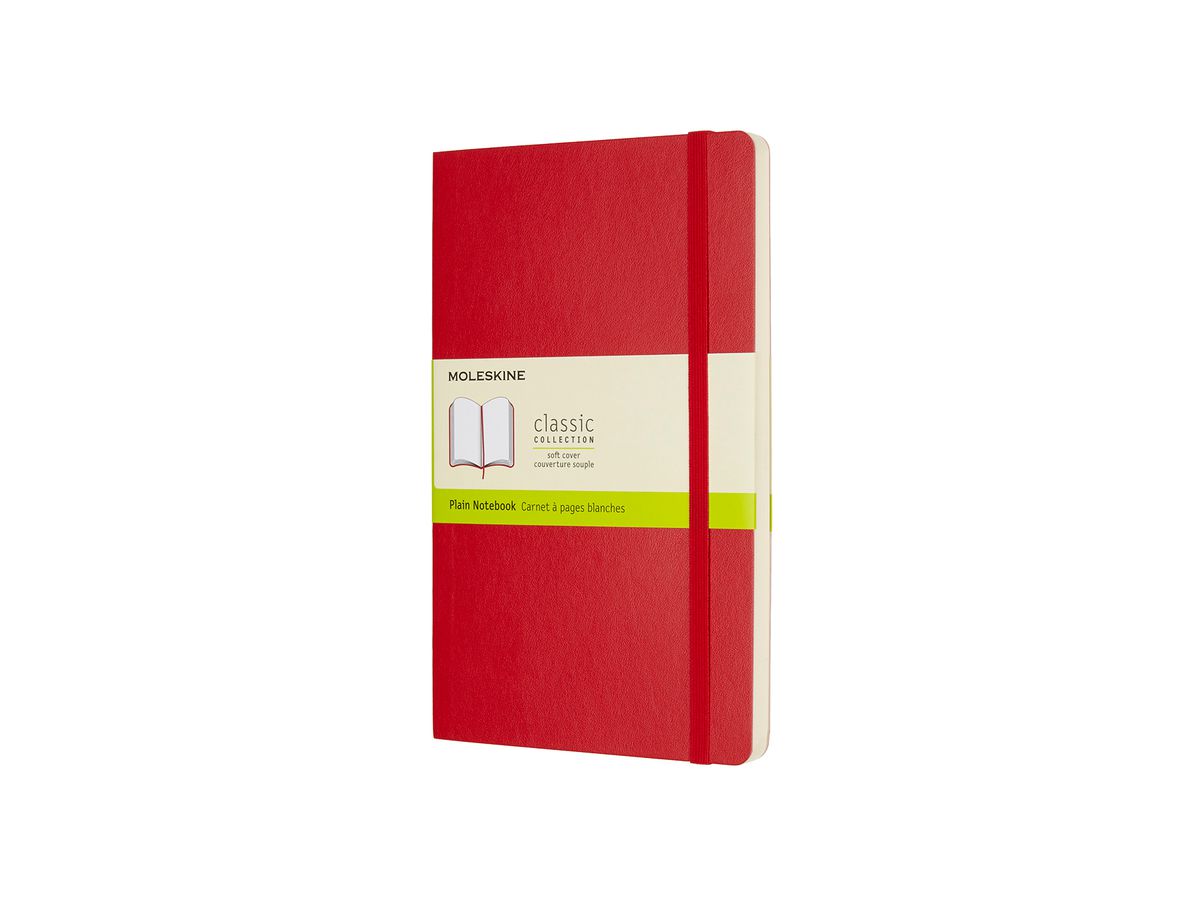 MOLESKINE Taccuino L/A5 854658 in bianco,Soft Cover,scarlet (8055002854658)
