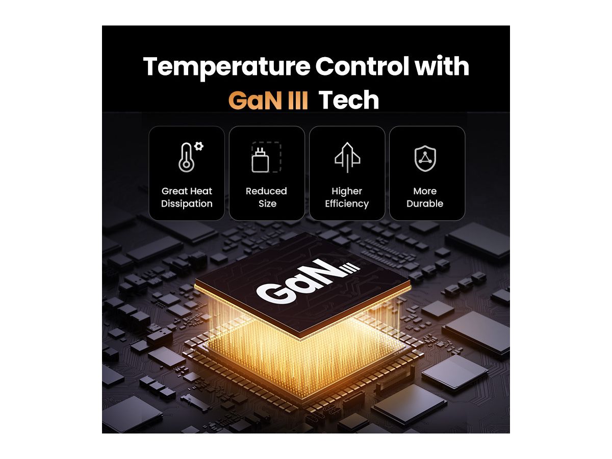 UGREEN USB Wallcharger Nexode Pro 25871 65W USB-A+C,PD,GaN w.Cable (6941876228713)