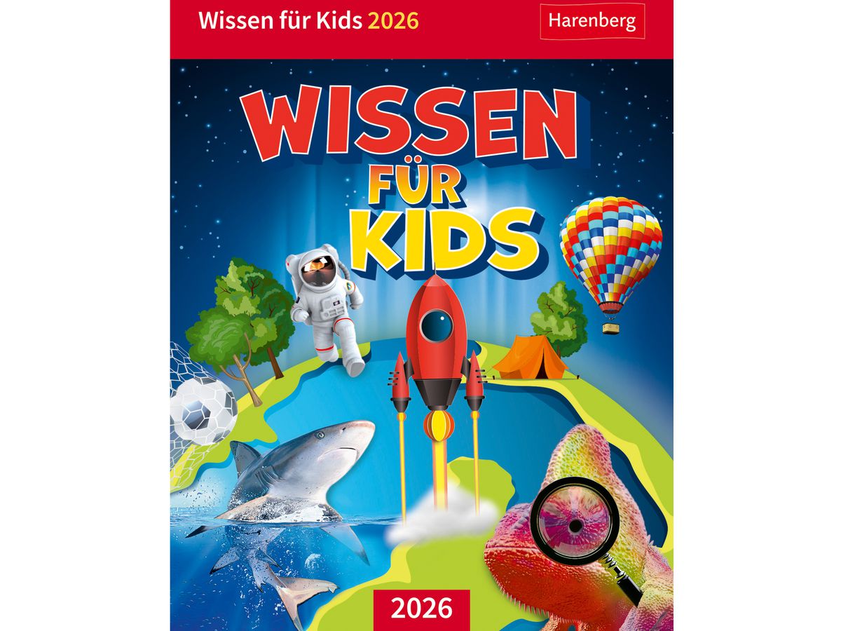 HARENBERG Abreisskalender 2026 2104700+26 Wissen für Kids DE 12.5x16cm (9783840035517)