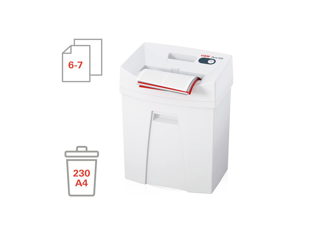 HSM Distruggi docu. Pure 220 2323111 P-4, 25lt (4026631053891)