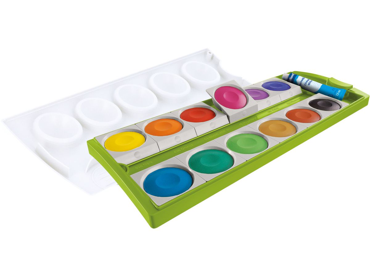 PELIKAN Scatola dei colori K12 701310 verde 12 colori (4012700701312)