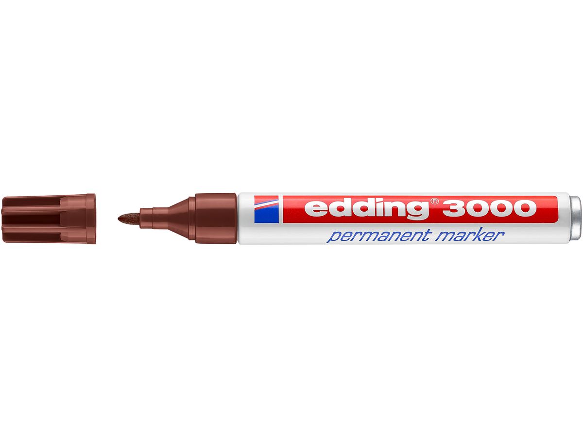 EDDING Permanent Marker 3000 1,5-3mm 3000-7 braun (4004764008025)