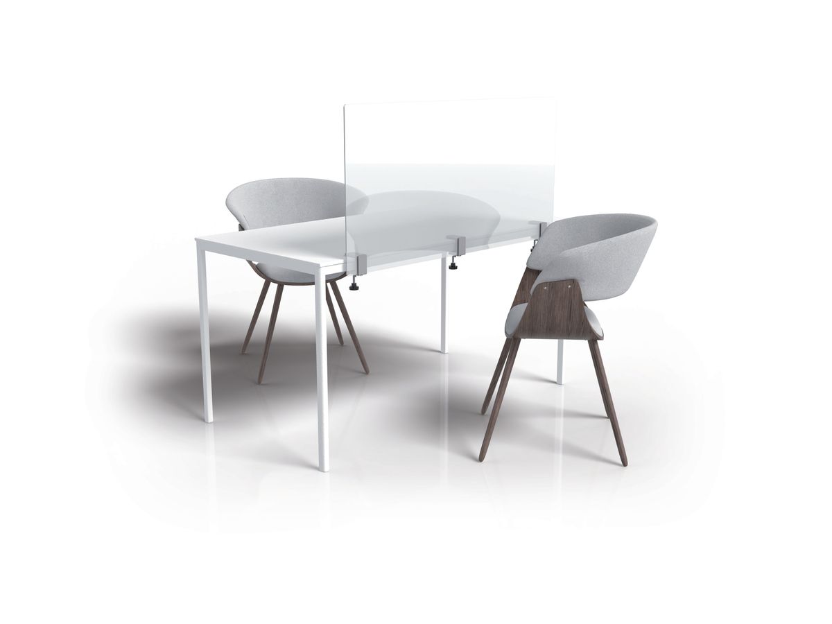 MAGNETOPLAN Mur hygiénique 1000x600mm 11029100 Verre acrylique, avec pince (4013695063874)