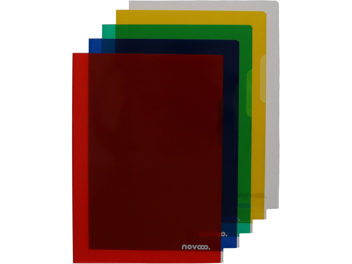 NOVOOO Pro Sichtmappen 140my A4 400197775 assortiert glatt 100 Stück (9010729075327)