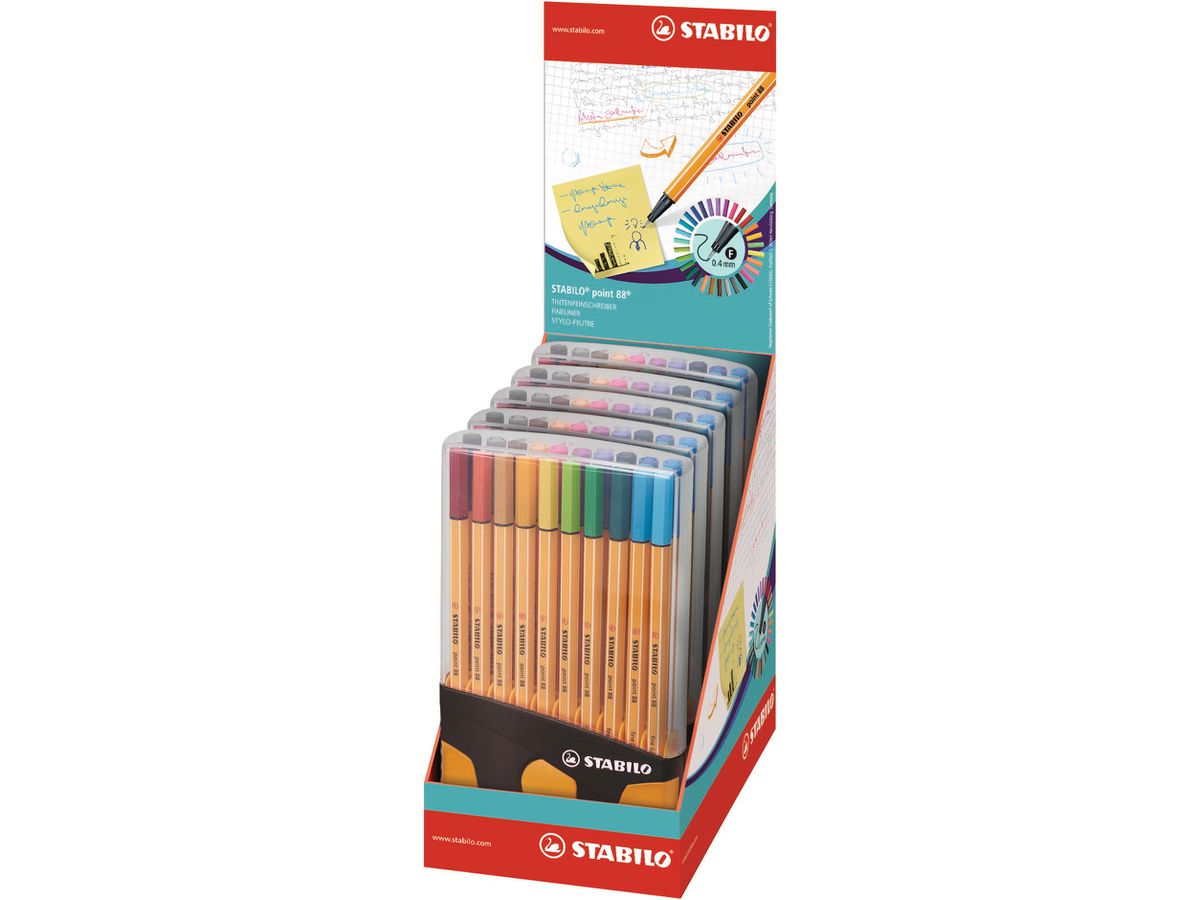 STABILO Fineliner Point 88 8820-03-05 20 pcs. ass. ColorParade (4006381552486)