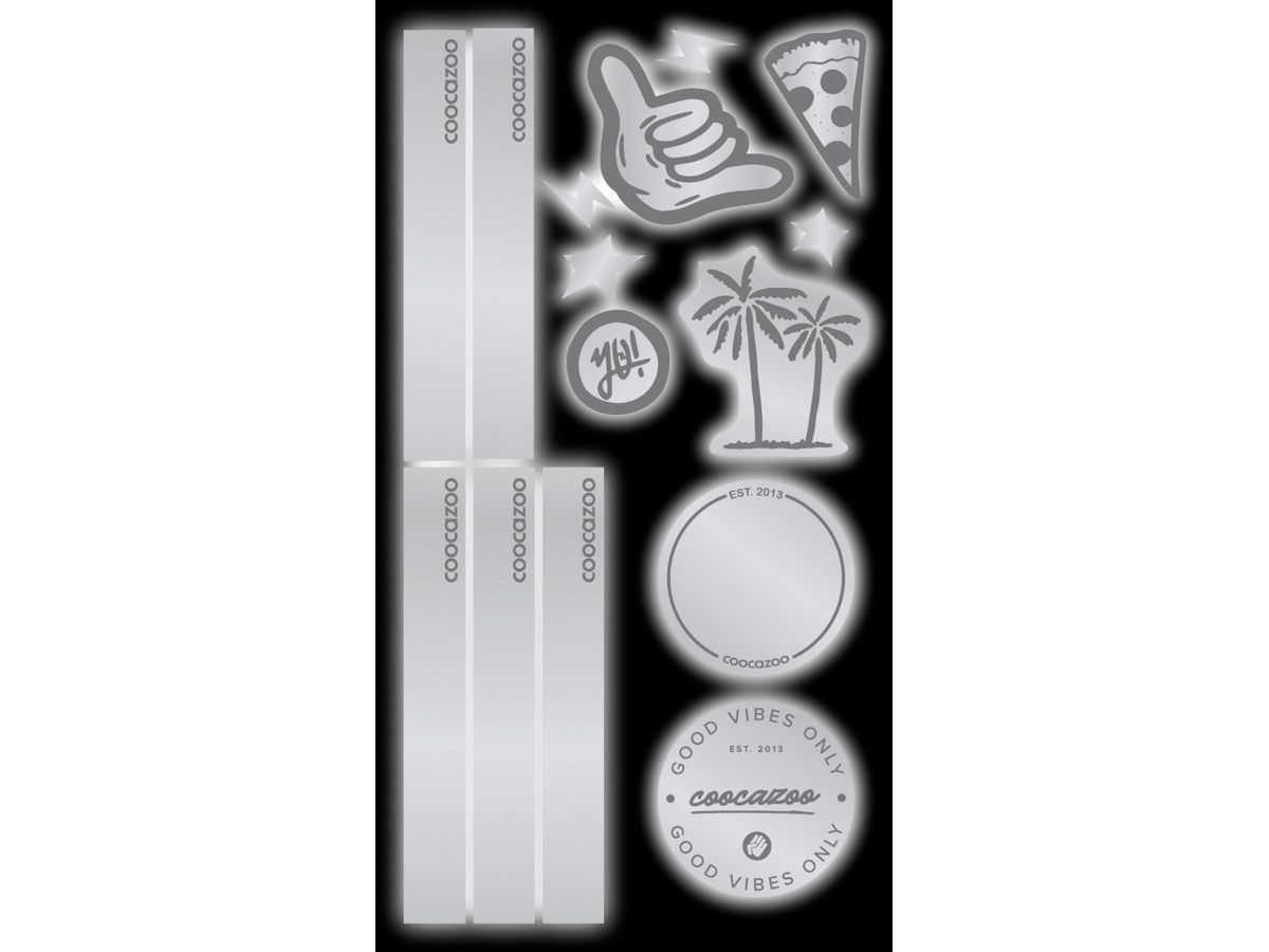 COOCAZOO Set d'autocollants 211487 Black 15 Sticker (4047443493361)