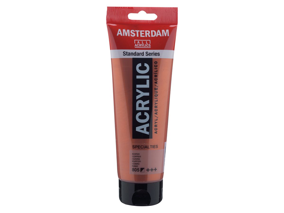 AMSTERDAM Peinture acrylique 250ml 17128050 or fonce 805 (8712079395100)