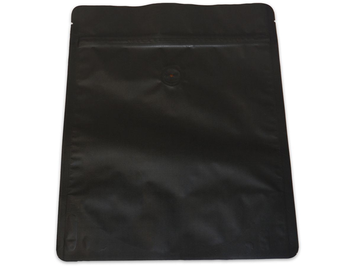 ELCO Standbodenbeutel 210x270+60 821027013 schwarz mit Ventil 100 Stück (7611722022572)