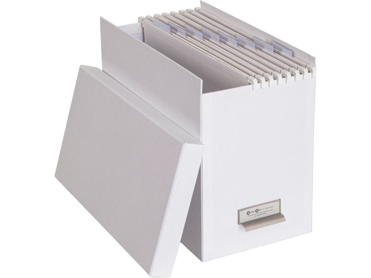 BIGSO BOX OF SWEDEN Boîte Dossiers 15859200 8 dossiers suspendus, blanc (7330061944559)