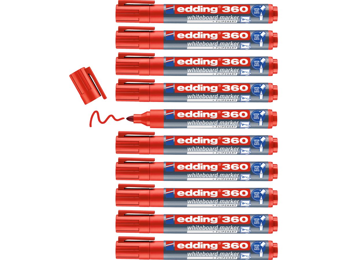 EDDING Boardmarker 360 1.5-3mm 360-2 rouge (4004764391264)