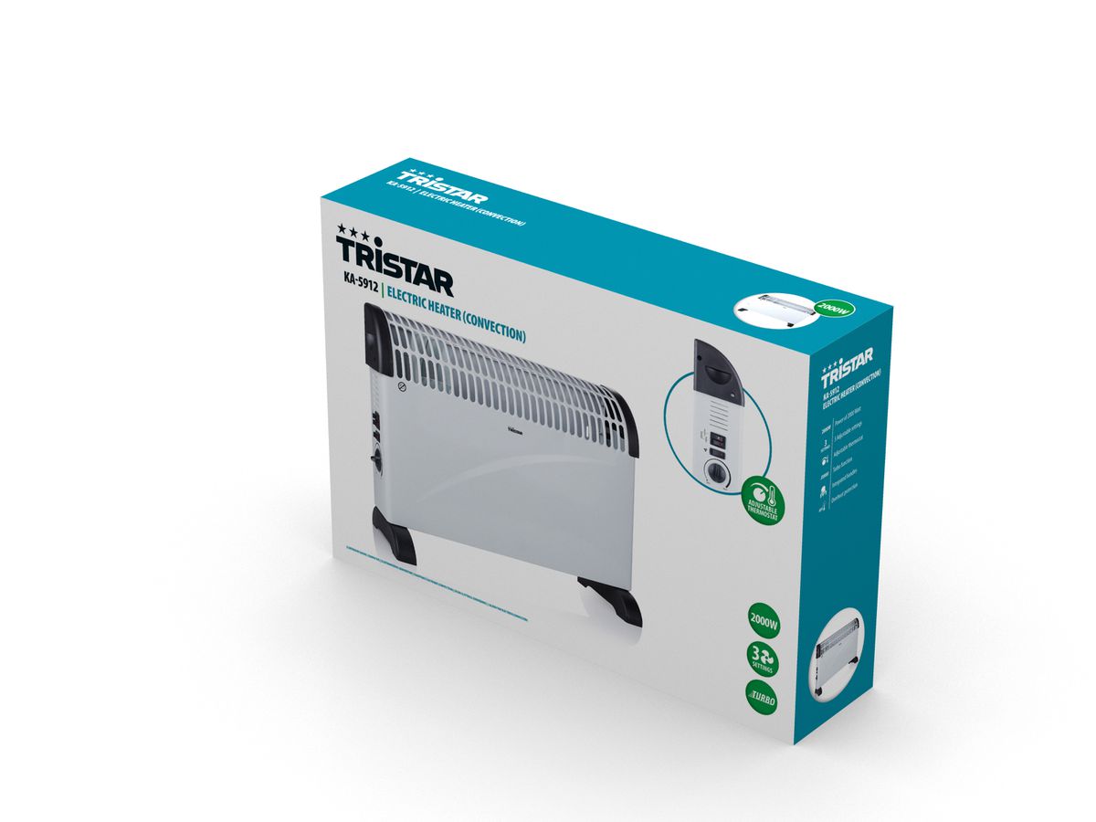 TRISTAR Konvektor-Heizgerät KA-5912 weiss 2000W (8713016016447)