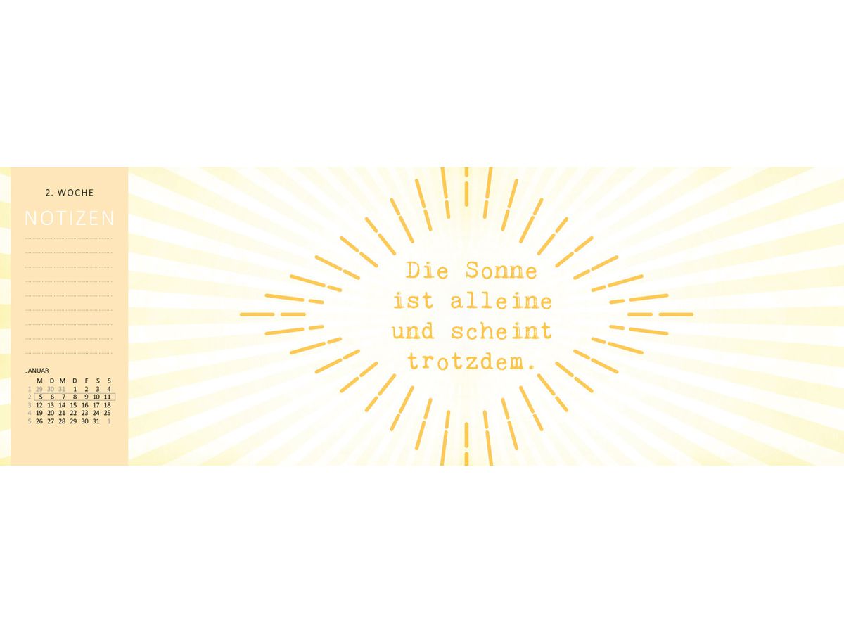 ARS EDITION Tischkalender 2026 13577 Bitte lächeln DE 29.7x11.5cm (4014489135777)