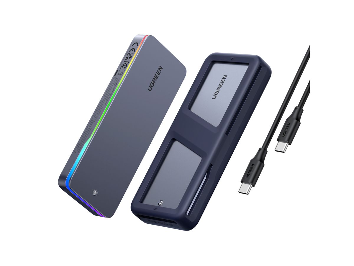 UGREEN SSD Enclosure M.2 NVMe/SATA 25665 2230/2242/2260/2280 20Gbps (6941876226658)