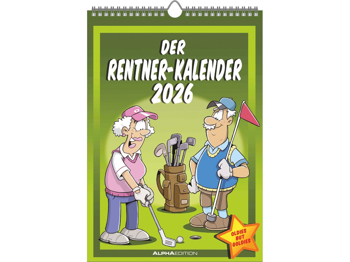 ALPHA EDITION Der Rentner-Kalender 2026 160496 1M/1S DE 23.7x34cm (4069095004962)