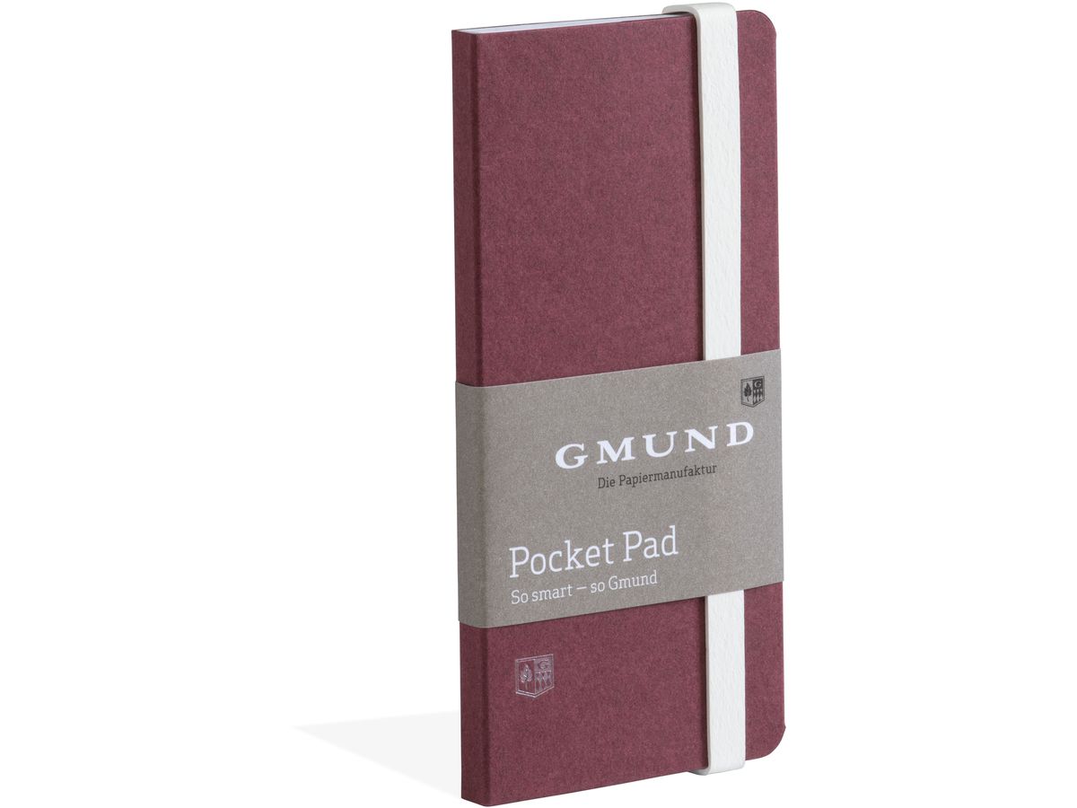 GMUND Pocket Pad 6.7x13.8cm 38770 merlot, blanko 100 pages (4049574038770)