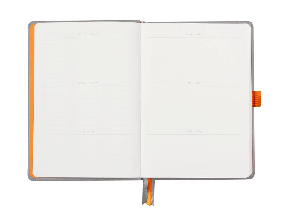 RHODIA Goalbook Carnet A5 118570C Hardcover argenté 240 f. (3037921185704)