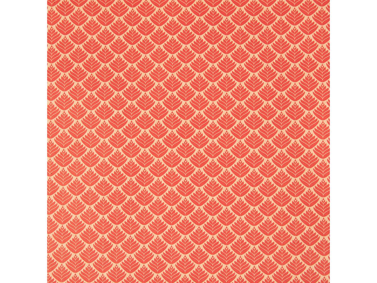 CLAIREFONTAINE Tiny Rolls Kraft fleurs rouges 223825C 70g, 5x0.35m (3329682238257)