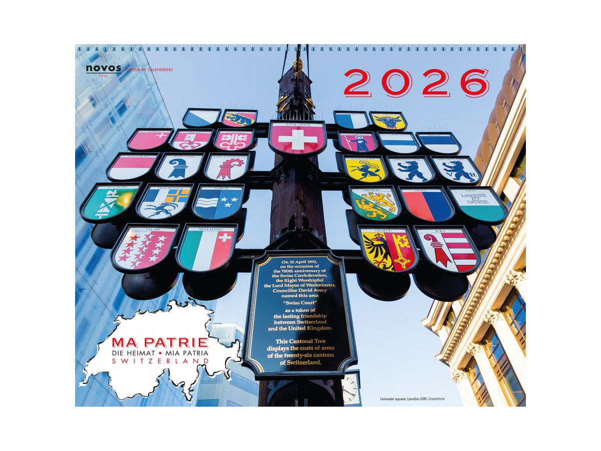 NOVOS Tischkalender Die Heimat 2026 507005 1M/1S ML 19.2x22.5cm (9771663507007)