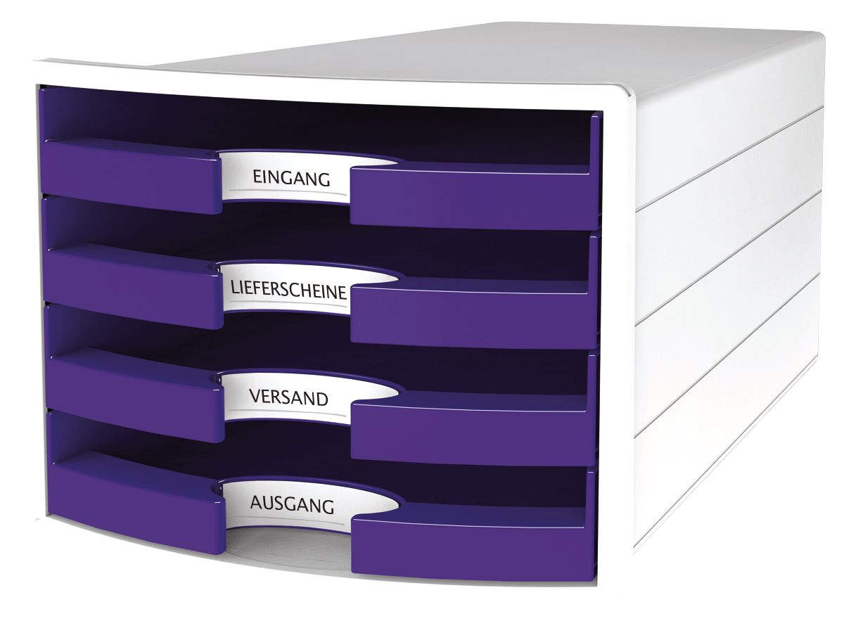 HAN Set tiroirs IMPULS A4/C4 14.75 violet 4 tiroirs (4012473101890)