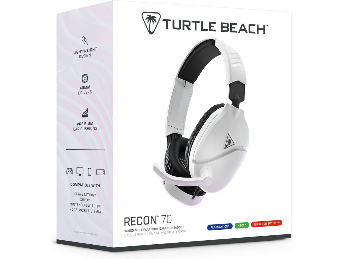 TURTLE BEACH Ear Force Recon 70P White TBS-3001-15 Headset, PS4/PS5 (0731855030019)