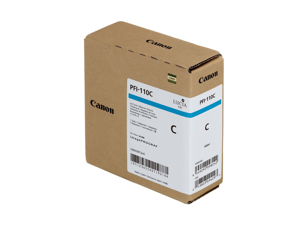 CANON Cart. d'inchiostro cyan PFI110C iPF TX-2000/3000/4000 160ml (4549292098242)
