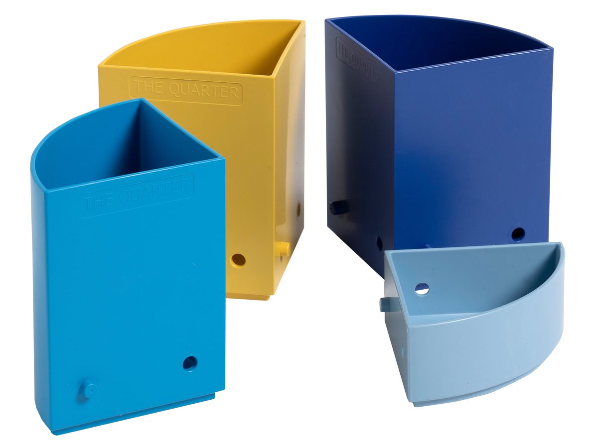 EXACOMPTA Stifteköcher BeeBlue 68202D The Quarter, mehrfarbig (9002490682026)