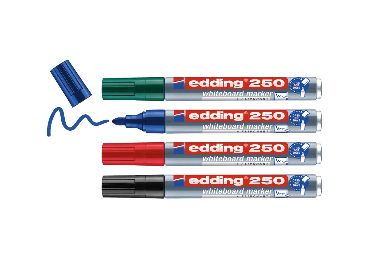 EDDING Boardmarker 250 250-E4 4 couleurs ass. (4004764054800)