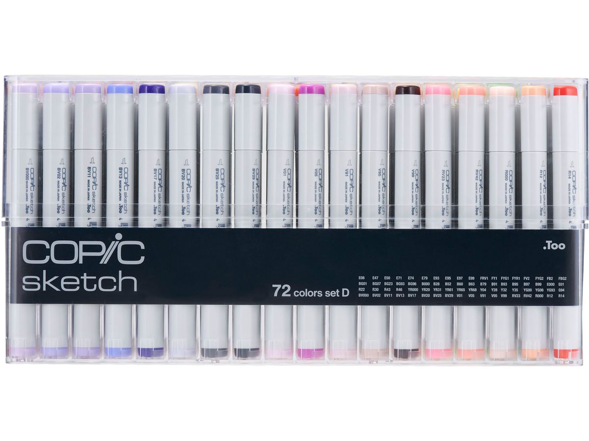 COPIC Marker Sketch 21075164 Set D, 72 Stück (4511338063194)