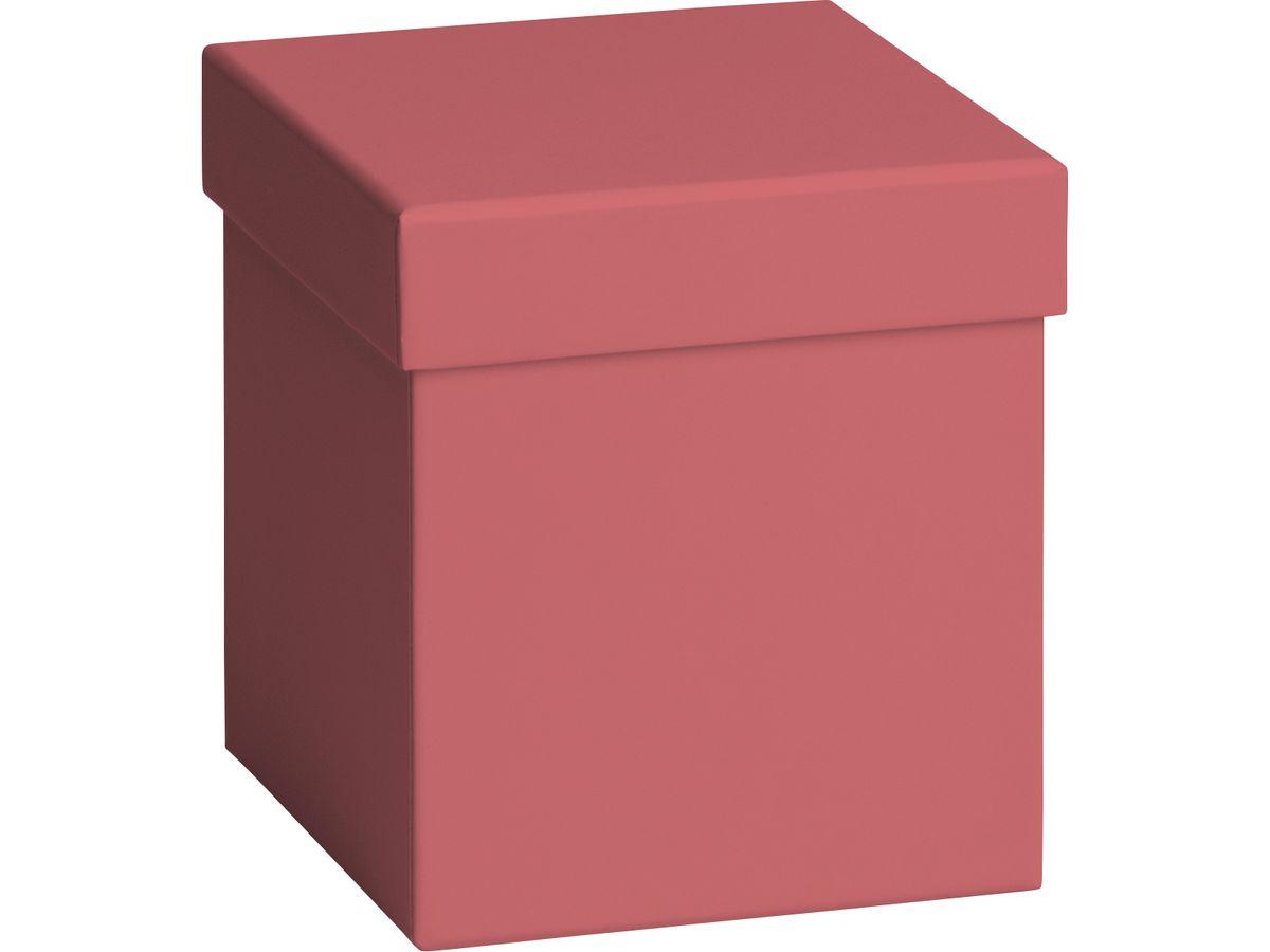 STEWO Boîte cadeau Uni Pure 2551532187 bordeaux, FSC Mix 11x11x12cm (7630050876091)
