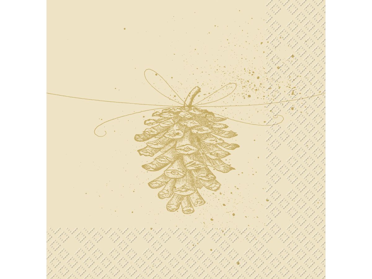 STEWO Serviettes Pine 33x33cm 2572550250 beige 20 pcs. (7630050851685)