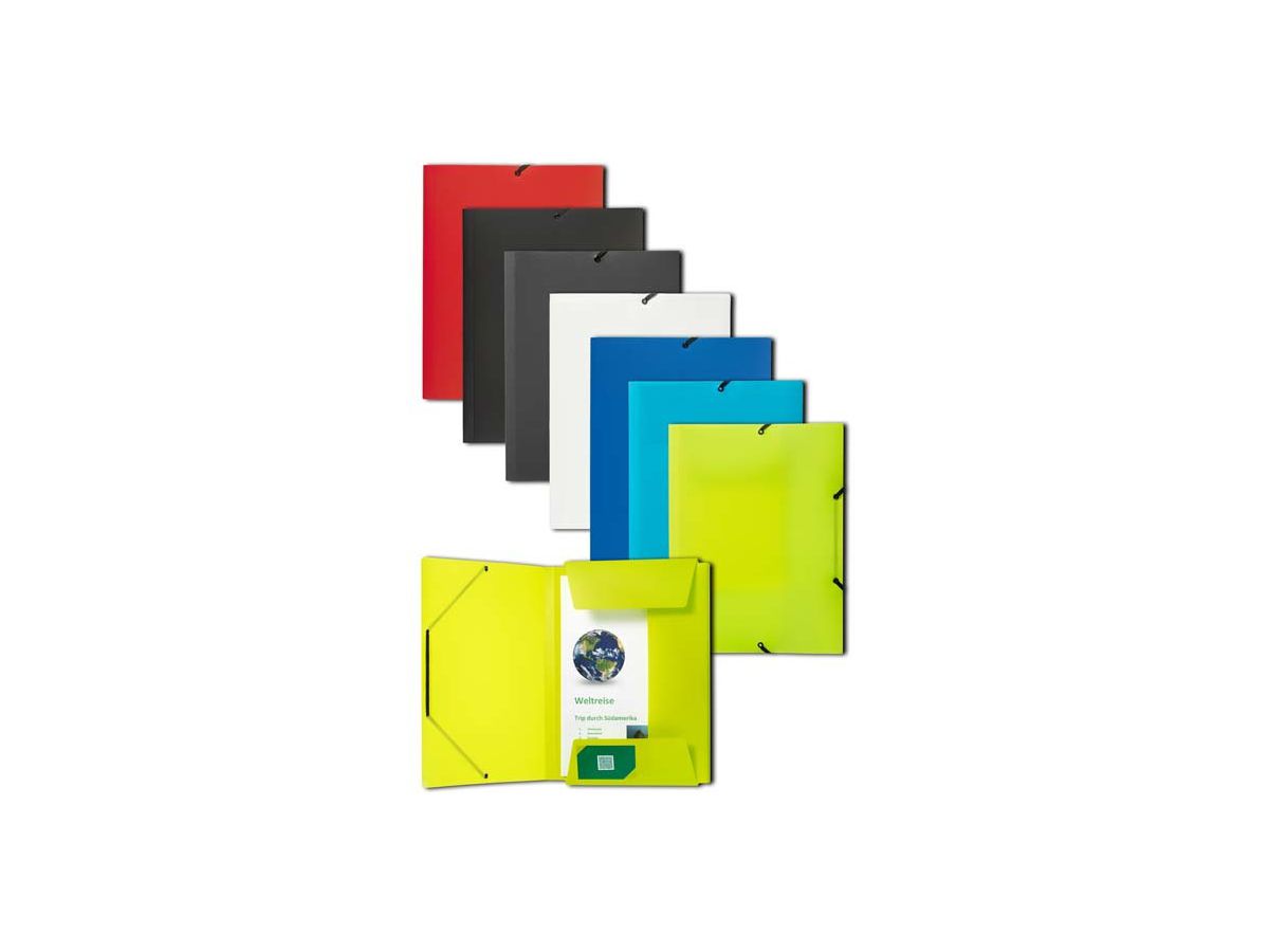 KOLMA Gummizugmappe Penda A4 11.067.39 opak türkis (7611967113486)