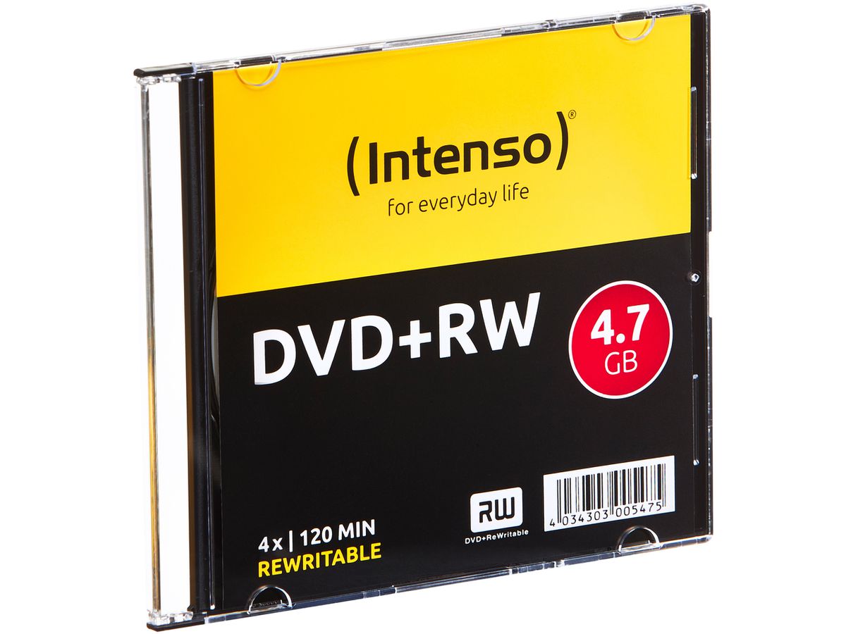INTENSO DVD+RW Slim 4.7GB 4211632 4x 10 Pcs (4034303005482)