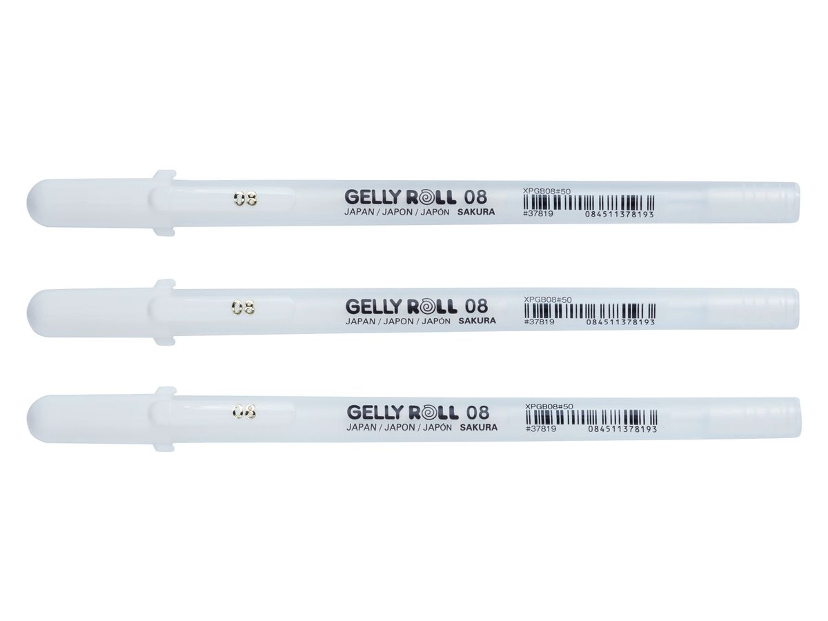 SAKURA Gelly Roll 0.4mm POXPGBWH3 White 3 pcs. (8712079397784)
