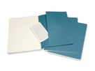 MOLESKINE CahierxL 3x 25x19cm 629636 en blanc,vivid bleu,120 pages (8058647629636)