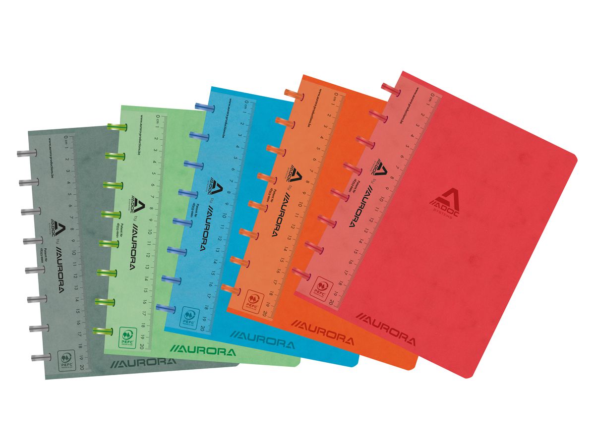 ADOC Ringbuch LIN-EX A5 3845.748 assortiert, kariert 144 Seiten (5410733457487)