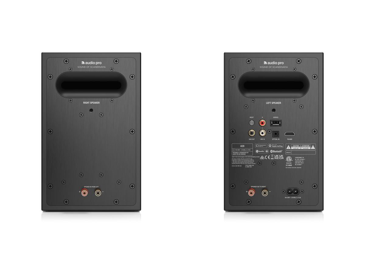 AUDIO PRO Speaker A28 15240 Black, 1 pair (7330117152402)