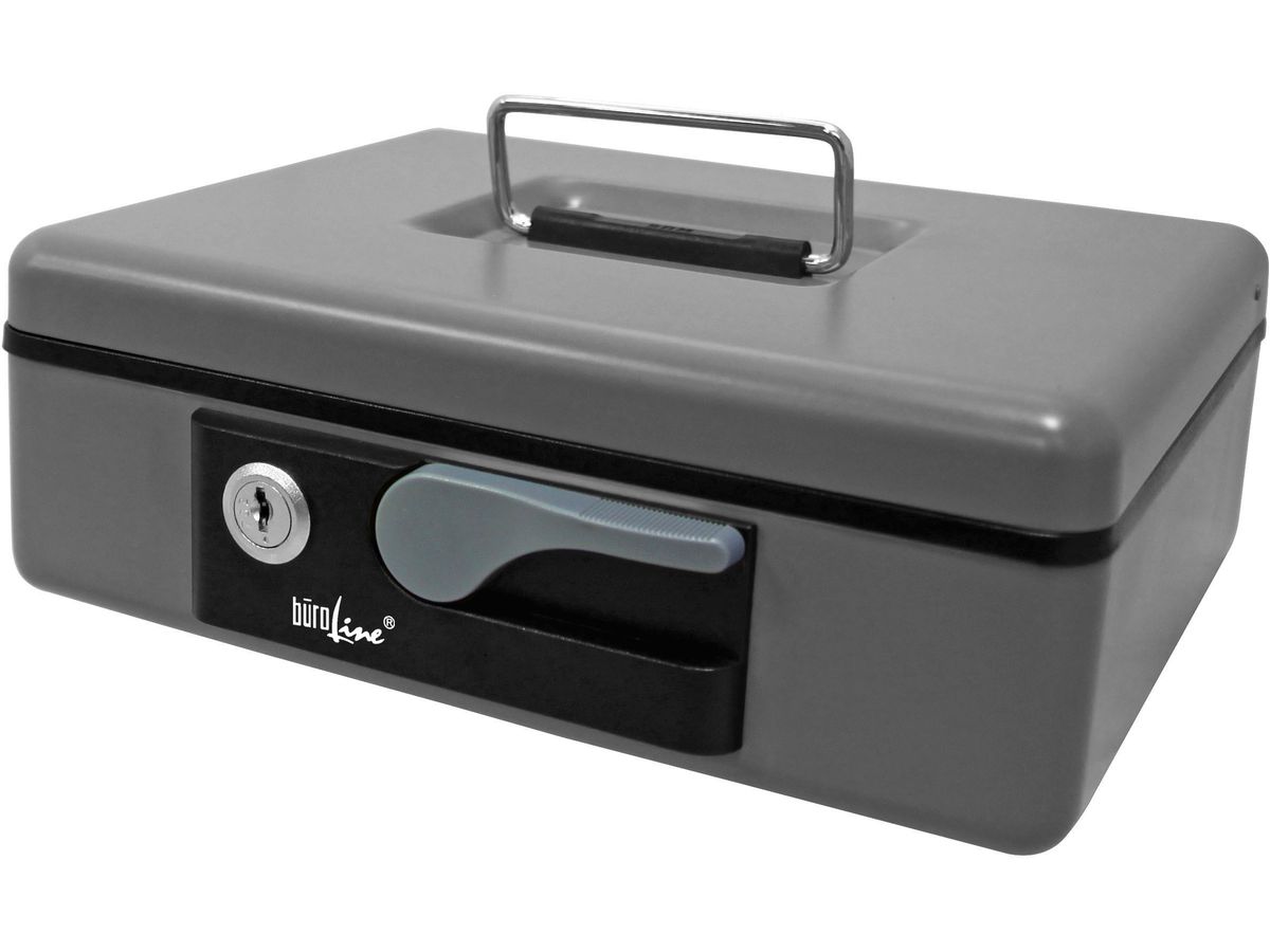 BÜROLINE Cassetta soldi 23x18,5x8cm 168429 grigio 6 pezzi (7612532013453)