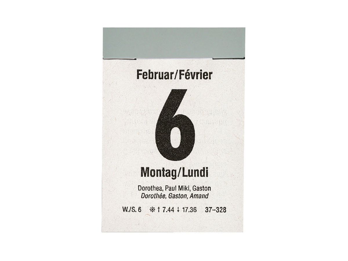 BIELLA Blocco a strappo Nr.2 2026 889002000026U 1G/1P n./rosso TE/FR 4x5.9cm (7611365527922)