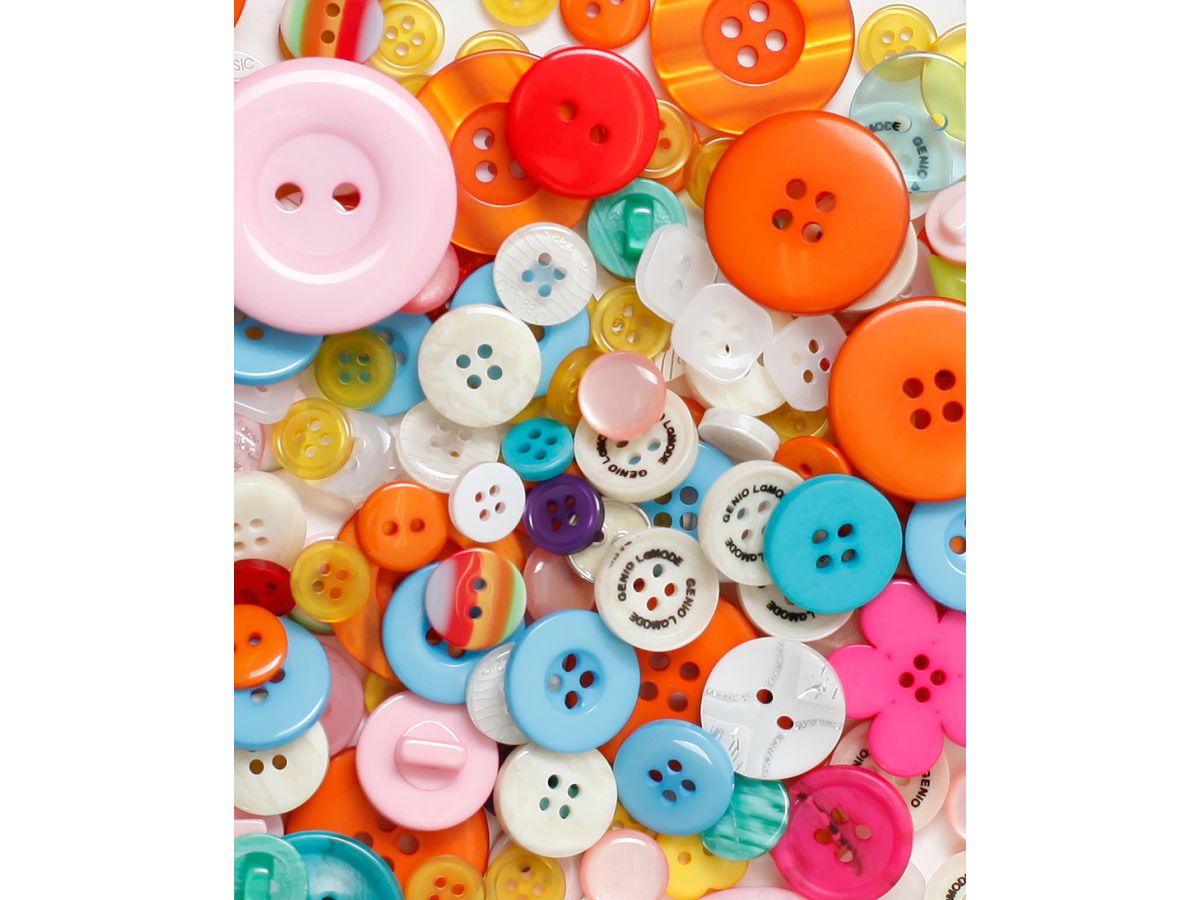 I AM CREATIVE Knöpfe Set 200g 4010.12 assortiert (7611983166138)