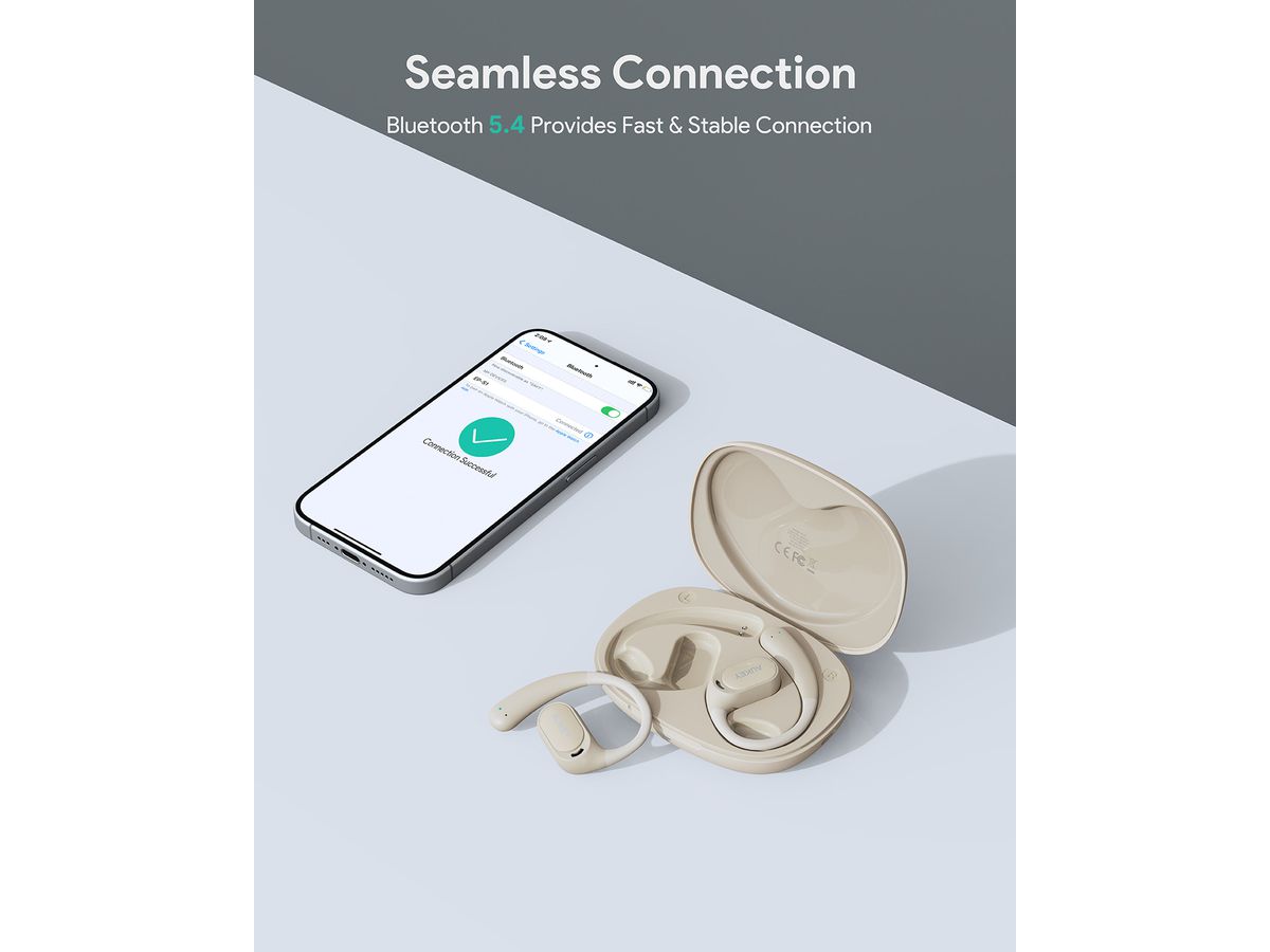 AUKEY Sports Fit Open-Ear TWS EP-S1 WH White (0689323787906)